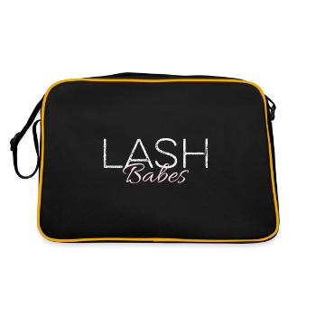 Lash Babes Eyelash Artist Eyelash Technique - Sac Retro - noir/or - Dos