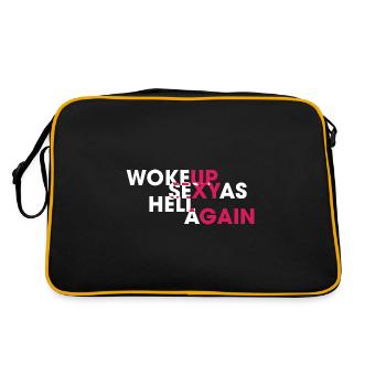 Réveillé sexy comme l’enfer à nouveau drôle confiance en soi - Sac Retro - noir/or - Dos