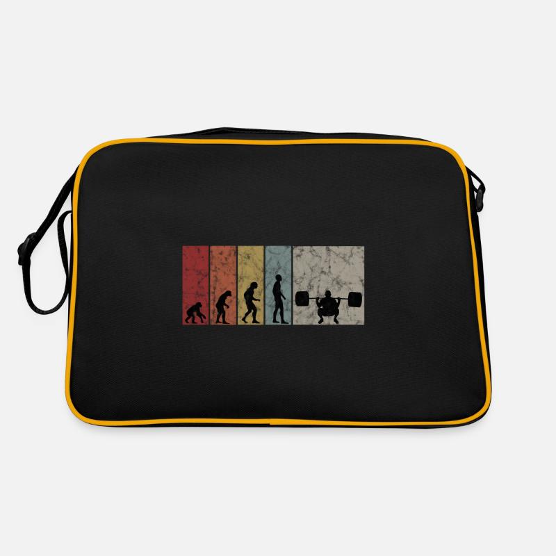 Bodybuilding Bodybuilder GYM Evolution Retro Retro Tasche