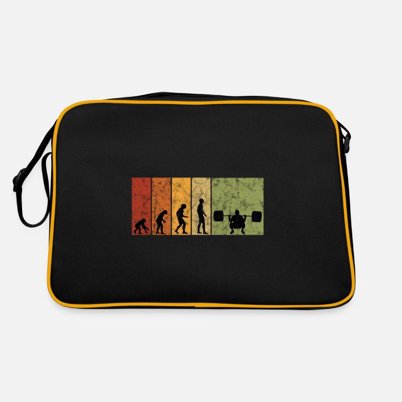 Bodybuilding Bodybuilder GYM Evolution Retro Retro Tasche
