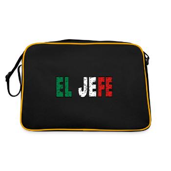 El Jefe Unique Bold Statement Piece - Retro Bag - black/gold - Back