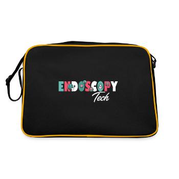 Conceptions uniques d’infirmière d’endoscopie et d’escouade gastro - Sac Retro - noir/or - Dos