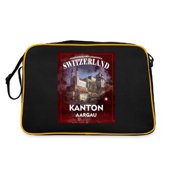 Kantons T-Shirt Argovie l’a imprimé avec nous - Sac Retro - noir/or - Dos