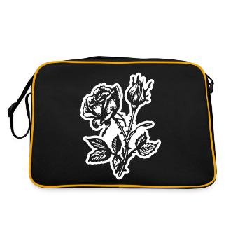 Fleur de rose - Sac Retro - noir/or - Dos