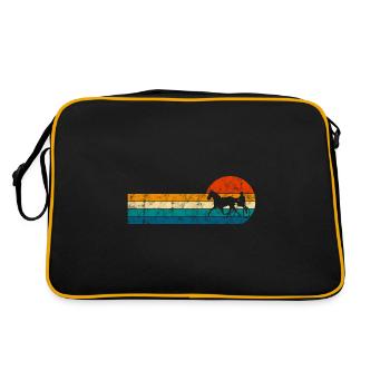 Trotteur trotter dans un style rétro ou vintage - Sac Retro - noir/or - Dos