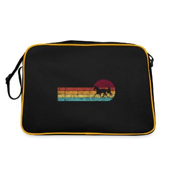 Trotteur trotter dans un style rétro ou vintage - Sac Retro - noir/or - Dos