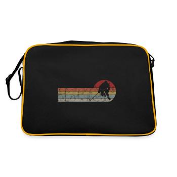 Hockey sur glace de style rétro ou vintage pour les enfants - Sac Retro - noir/or - Dos