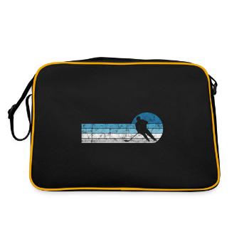 Hockey sur glace de style rétro ou vintage pour les enfants - Sac Retro - noir/or - Dos