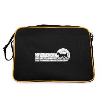 Trotter courses de trot dans un style rétro ou vintage - Sac Retro - noir/or - Dos