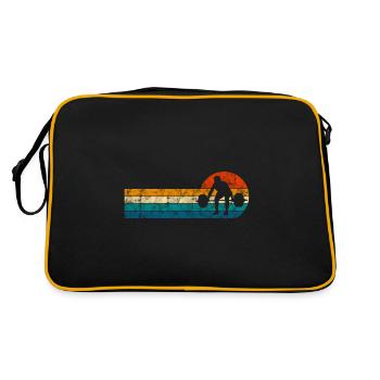 Musculation Bodybuilder GYM Fitnessstudio Retro - Sac Retro - noir/or - Dos