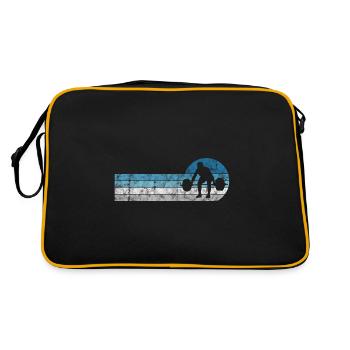 Musculation Bodybuilder GYM Fitnessstudio Retro - Sac Retro - noir/or - Dos