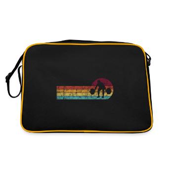 Musculation Bodybuilder GYM Fitnessstudio Retro - Sac Retro - noir/or - Dos