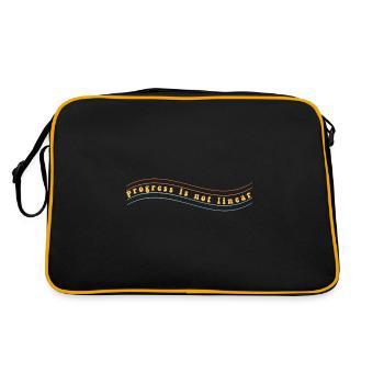 Le progrès n’est pas linéaire Enseignant en éducation spécialisée - Sac Retro - noir/or - Dos