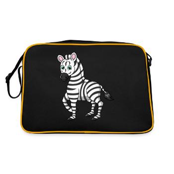 zebra - Sac Retro - noir/or - Dos