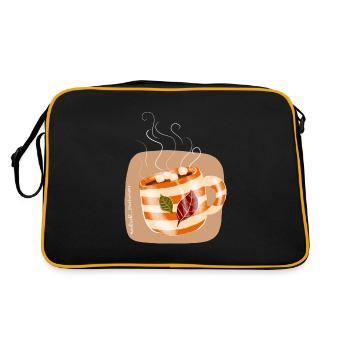 d’automneau chocolat - Sac Retro - noir/or - Dos