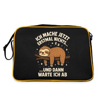Je ne vais rien faire de drôle pour l’instant - Sac Retro - noir/or - Dos