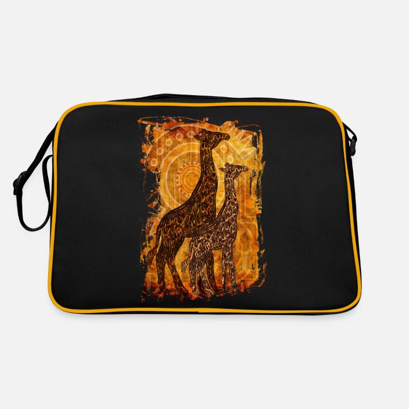 AFRICAN SUMMER - Retro Tasche - Schwarz/Gold