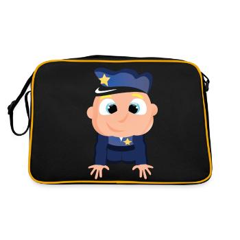 Bébé police - Sac Retro - noir/or - Dos