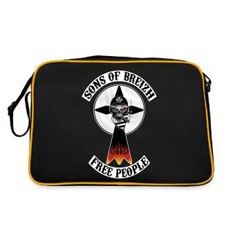 sons of breizh brittany - Retro Bag - black/gold - Back
