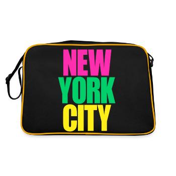 New York City colors - Sac Retro - noir/or - Dos