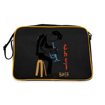 Chet Baker trompette - Sac Retro - noir/or - Dos