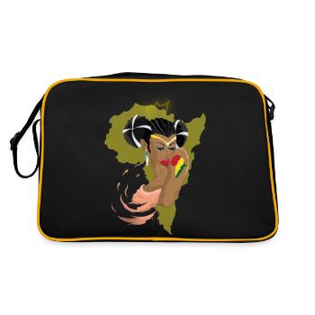 Reine africaine - Sac Retro - noir/or - Dos