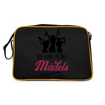 girls nie ohne meine maedels - Retro Tasche - Schwarz/Gold - Hinten