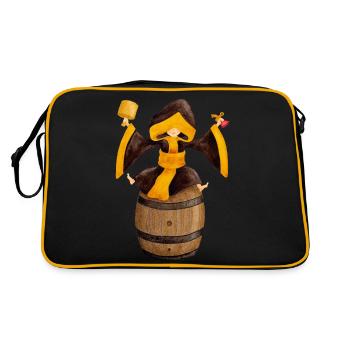 Münchner Kindl au tapping avec fût de bière - Sac Retro - noir/or - Dos