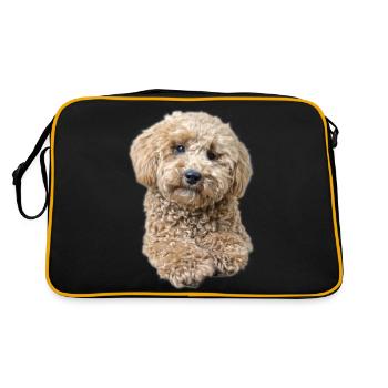 Poodle Pepe - Retro Bag - black/gold - Back