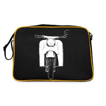 Schwalbe KR51 / Schwalbenfahrer / Ostalgie / Cyclomoteur - Sac Retro - noir/or - Dos