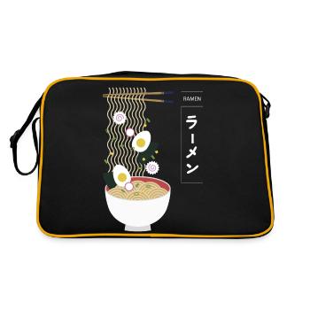 RAMEN FOOD - Sac Retro - noir/or - Dos