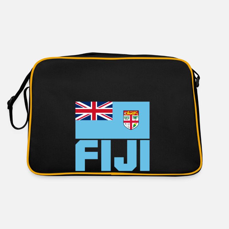 Fidschi - Retro Tasche - Schwarz/Gold