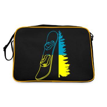 Snowboard Snowboarder - Retro Bag - black/gold - Back