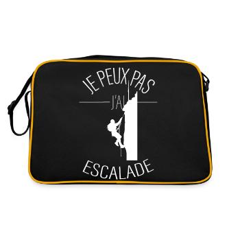 J'peux pas j'ai escalade - Sac Retro - noir/or - Dos