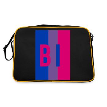 Bi LGBT - Retro Bag - black/gold - Back