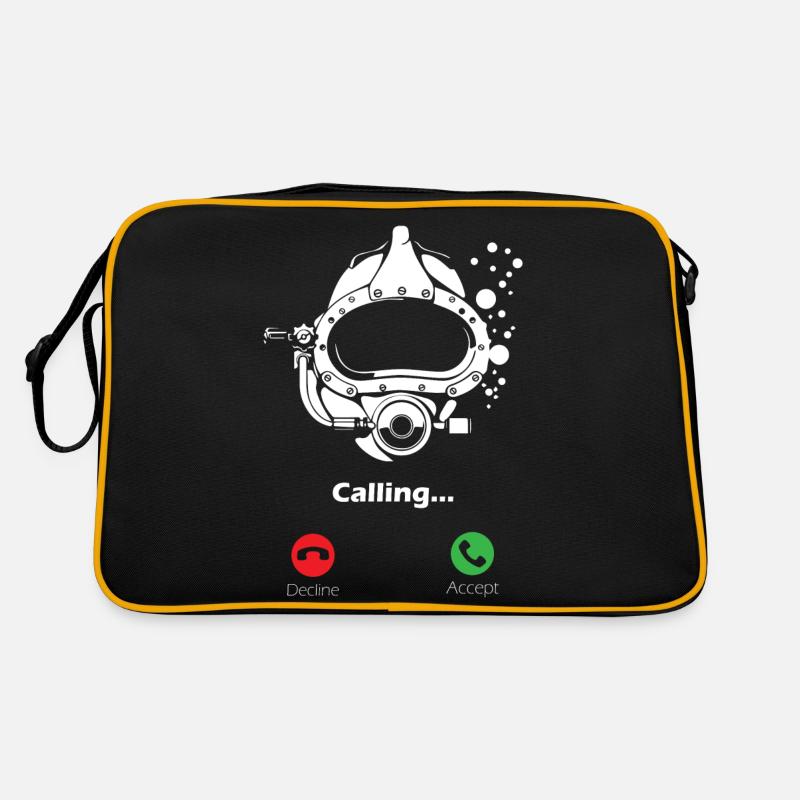Scuba Diving is Calling Retro Tasche