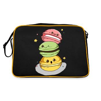 Macarons - Sac Retro - noir/or - Dos
