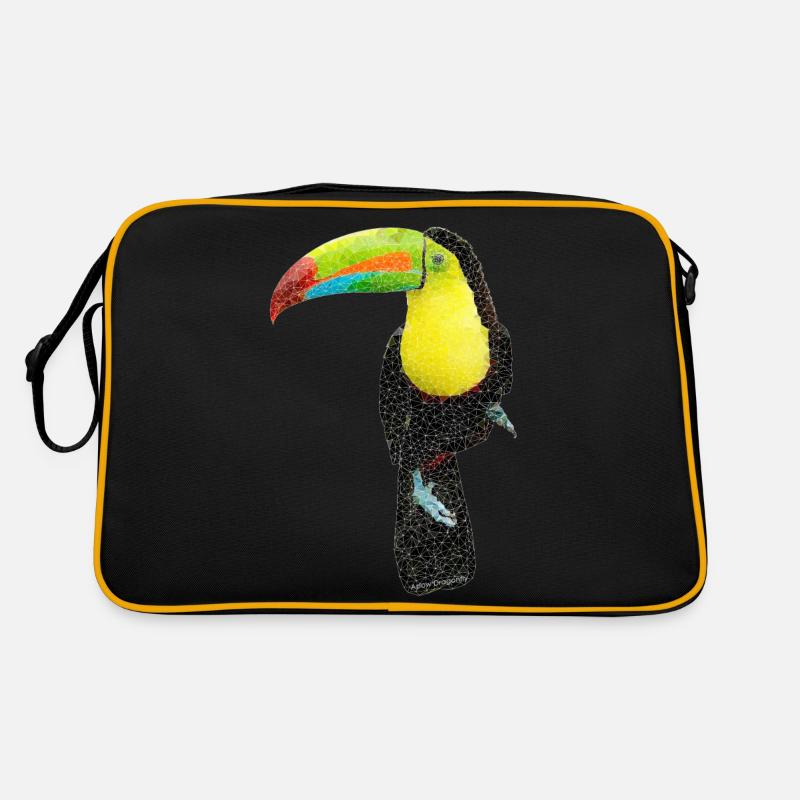 Vogel ~ der Tukan Retro Tasche