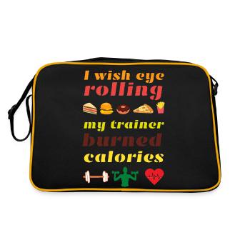 I would like my trainer to burn calories - Retro Bag - black/gold - Back