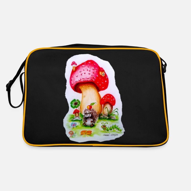 Fairy Tale Mushroom Retro Bag