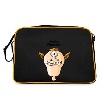 Hello Weeeen Kopp - Retro Bag - black/gold - Back