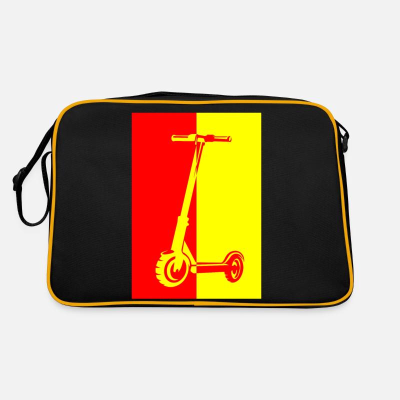 E-Scooter E-Roller Scooter - Sac Retro - noir/or