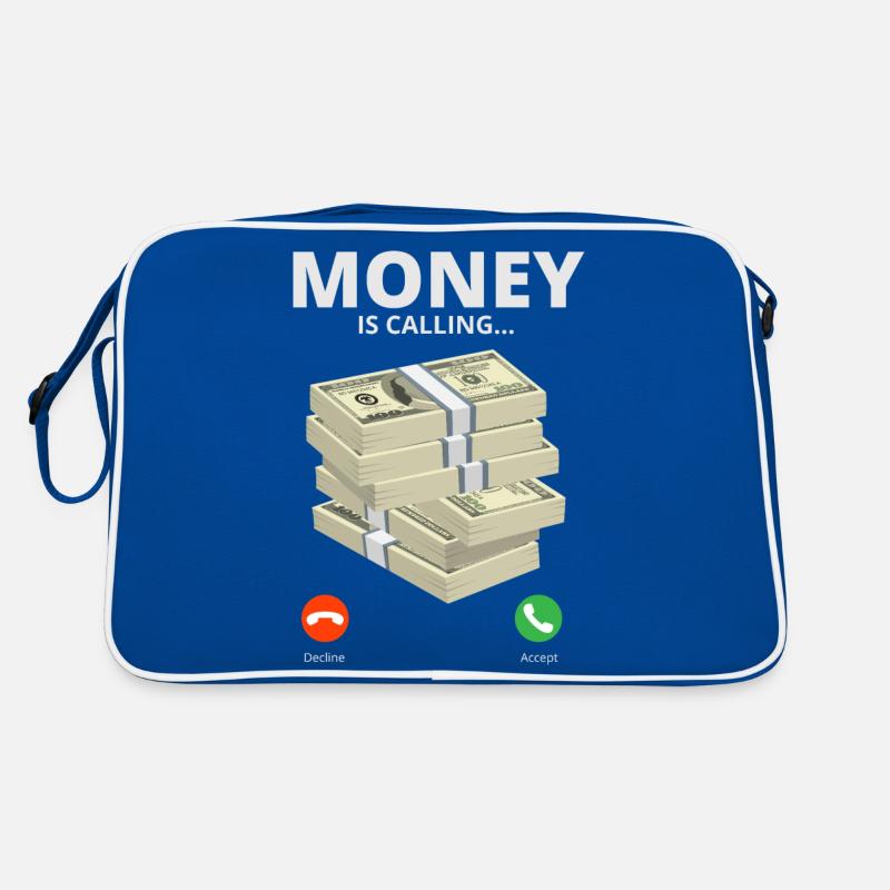 Geld ruft Retro Tasche