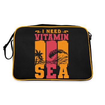 J’AI BESOIN DE VITAMINE SEA - Sac Retro - noir/or - Dos