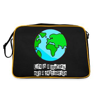 La vie est une journée - Sac Retro - noir/or - Dos