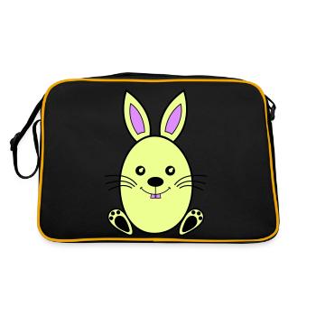 Easter Bunny - Retro Bag - black/gold - Back