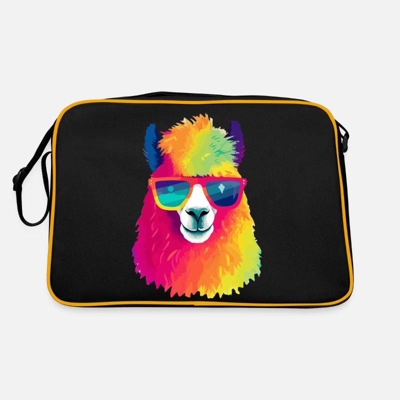 Oxy le lama à lunettes Sac Retro