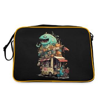 Monster Flea Market Stall - Sac Retro - noir/or - Dos