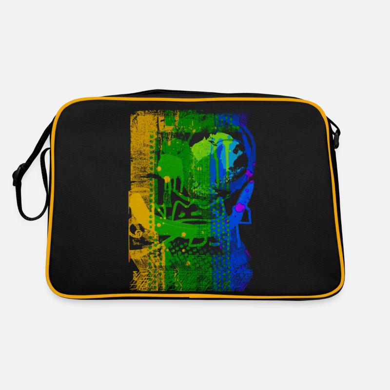 Graffiti-Stil Splash Hip Hop Farben Maler Farbe Retro Tasche