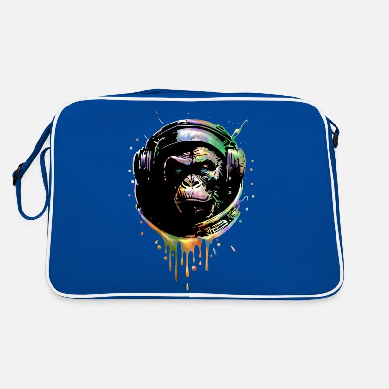 Singe Astronaute Sac Retro
